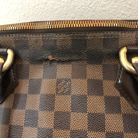 Louis Vuitton Dark Brown Checkered Tote - Picture 9 of 10
